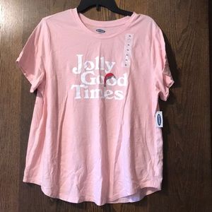 Old Navy Jolly Good Times PJ Top XL